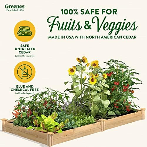 Premium cedar wood raised bed 4x8 ft — photo 3