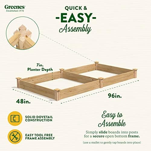 Premium cedar wood raised bed 4x8 ft — photo 4