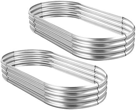 Large eight foot double planter set