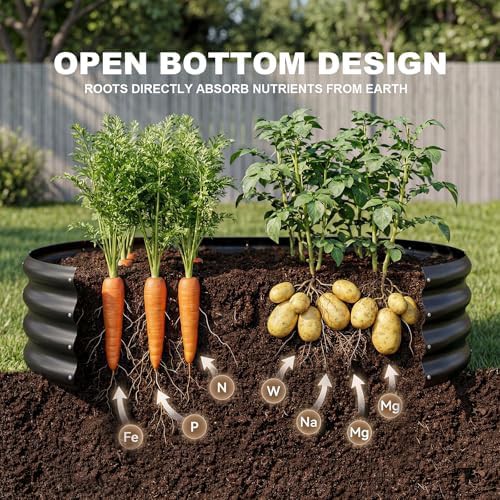 Grey oval compact garden bed — photo 5