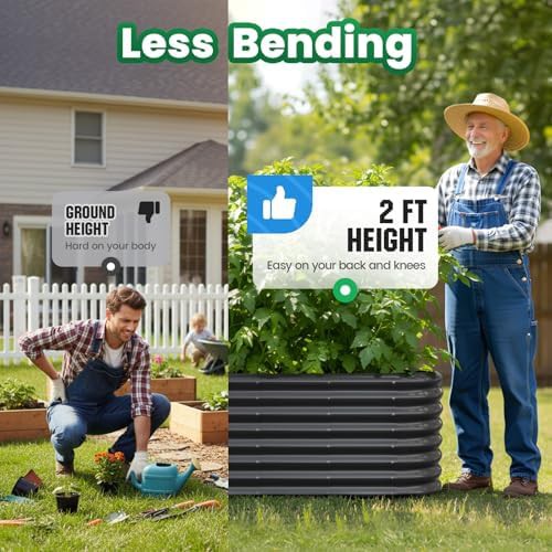 Oval Galvanized Steel Raised Garden Bed — photo 3