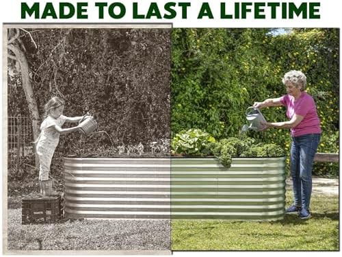 Silver tool-free galvanized garden bed 8x2x2 ft — photo 3