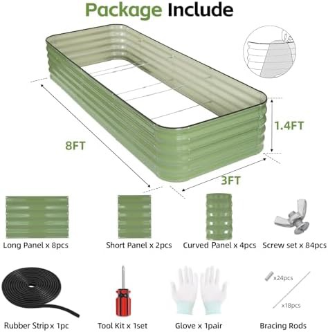 Six in one modular galvanized garden bed — photo 4