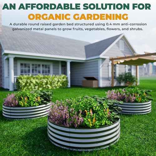 Round silver metal planter two pack — photo 5