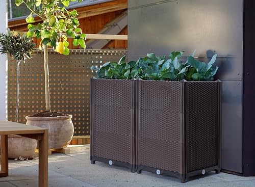 Two pack resin modular planter boxes — photo 4