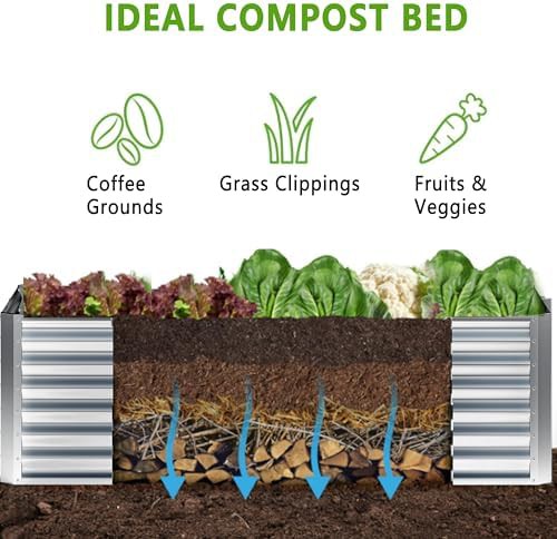 Two pack silver galvanized garden beds 4x2 ft — photo 3