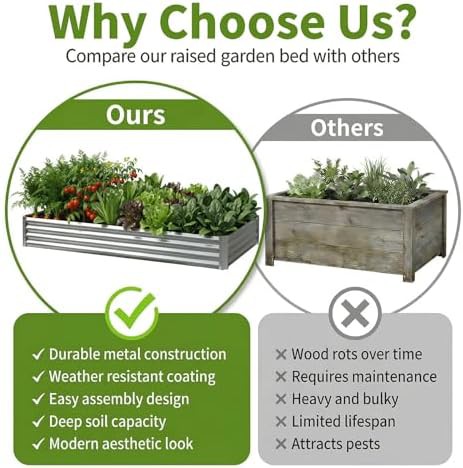 Galvanized six foot metal garden beds 2 pack — photo 5