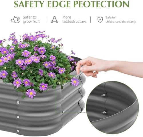 Two small deep galvanized steel planter beds — photo 4