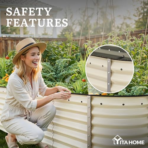 White modular galvanized metal planter box — photo 5