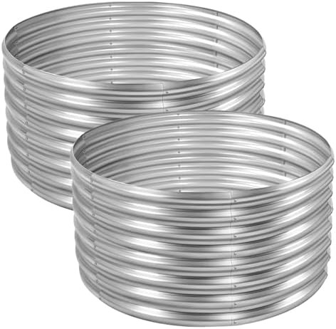 Silver round four foot garden bed kit