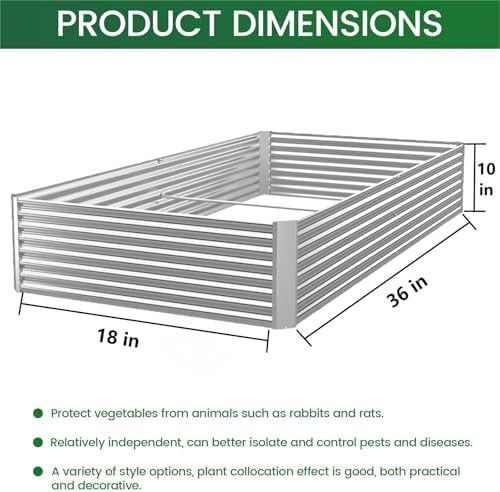 Three pack of galvanized steel garden beds — photo 3