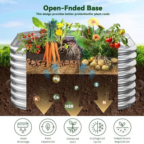 Two foot square galvanized steel garden beds — photo 4