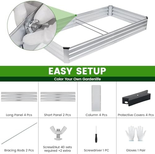Two pack silver herb planter boxes — photo 3