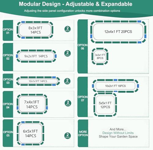 Five in one grey modular bed two pack — photo 3