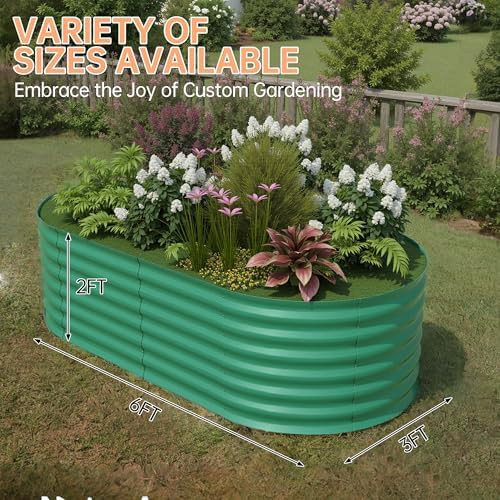 Deep oval metal planter box 24 inch — photo 4