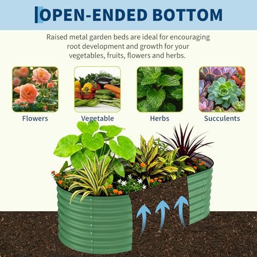 Deep oval metal planter box 24 inch — photo 5