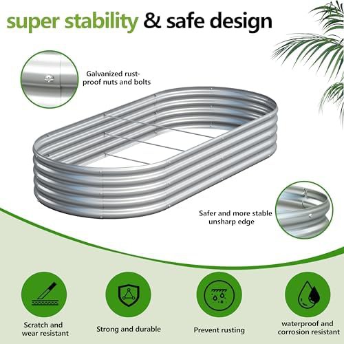 Two pack of galvanized metal garden beds — photo 4