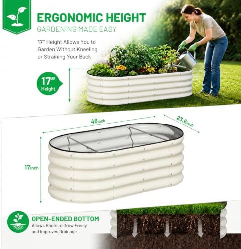 Three pack oval white metal beds — photo 3
