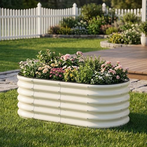 Three pack oval white metal beds — photo 5