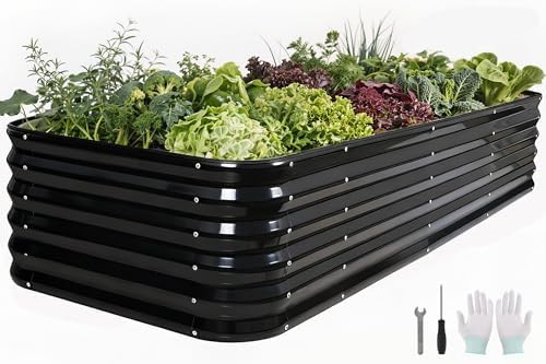 Five in one grey tall modular garden bed