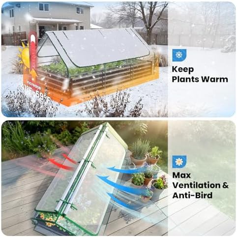 Large Galvanized Garden Bed with Cover — photo 3