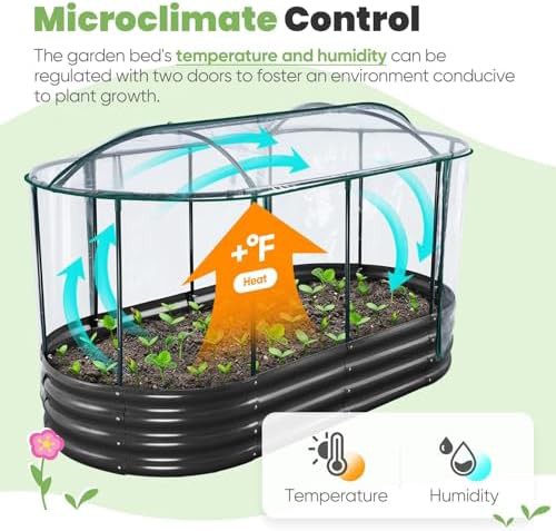 Low Profile Garden Bed with Greenhouse Cover — photo 3