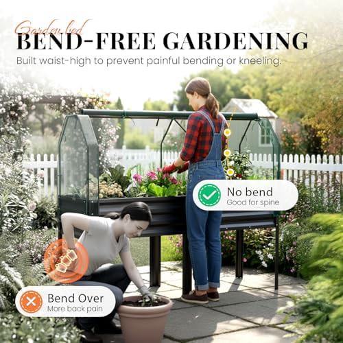 Large Raised Garden Bed with Protective Netting — photo 3