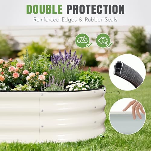 Two pack of six foot galvanized planters — photo 4