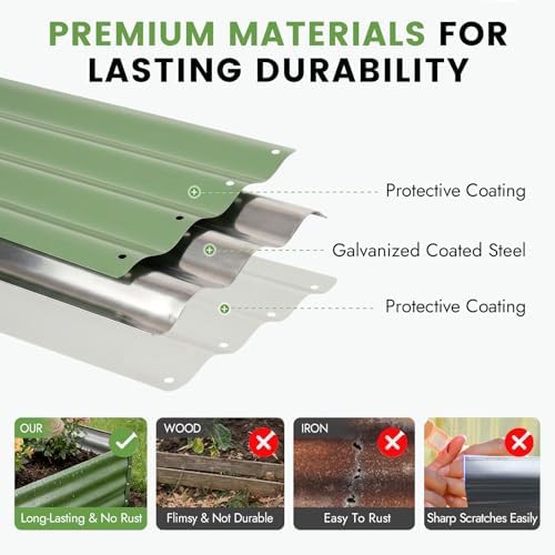 Silver galvanized steel outdoor planter box — photo 4