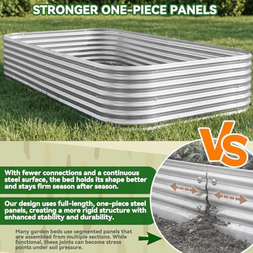 Four by two foot steel garden bed trio — photo 3