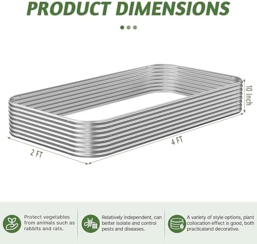 Four by two foot steel garden bed trio — photo 4
