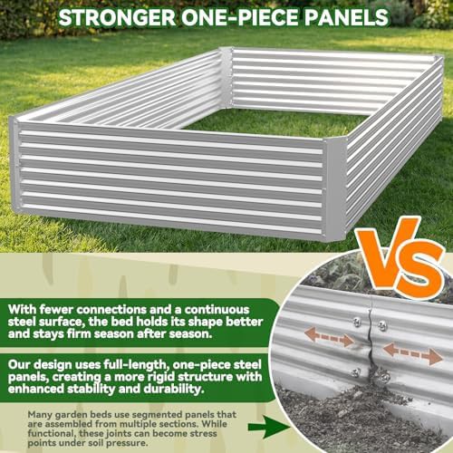 Four pack of galvanized rectangular garden beds — photo 3