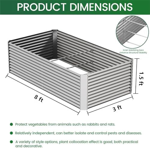 Two pack of tall eight foot garden boxes — photo 3