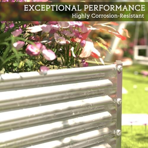 Tall eight foot galvanized steel garden beds — photo 5