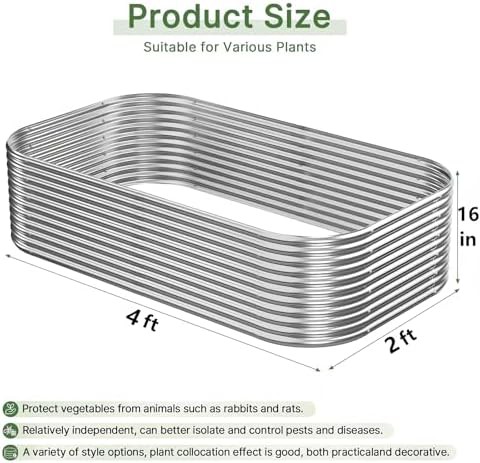 Three pack standard galvanized garden boxes — photo 3