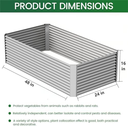 Tall galvanized steel garden beds three pack — photo 3