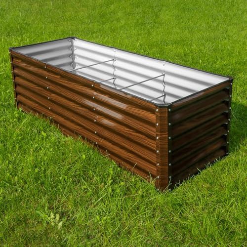 Two pack brown steel planter boxes — photo 3