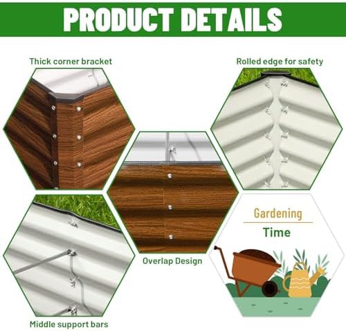 Two pack brown steel planter boxes — photo 4
