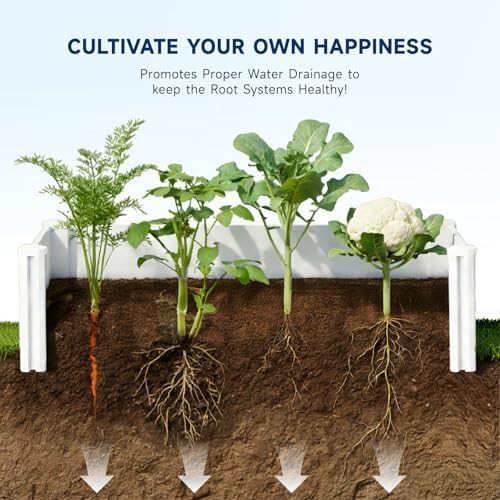 Four foot white vinyl garden bed — photo 4