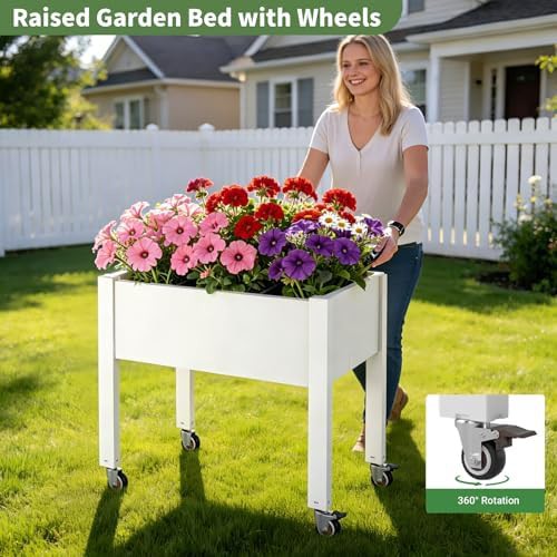 Mobile Raised Planter with Water Level Monitor — photo 5