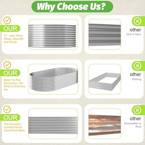 Two pack tall corrugated steel beds — photo 4