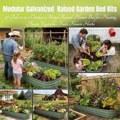 Modular black galvanized garden bed — photo 4