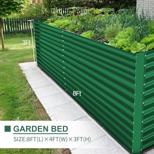 Forest green extra deep rectangular garden bed — photo 4