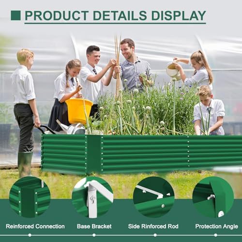 Forest green extra deep rectangular garden bed — photo 5