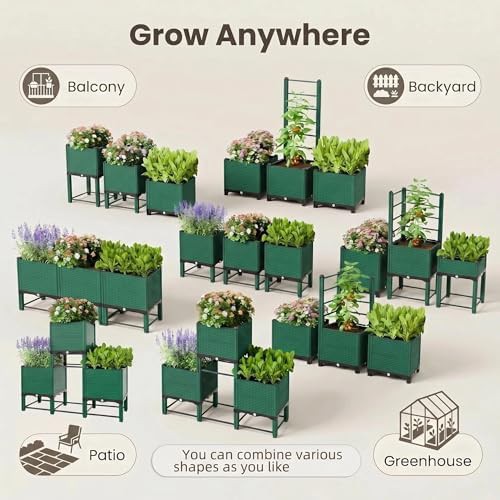 Modular plastic adjustable planter box kit — photo 5