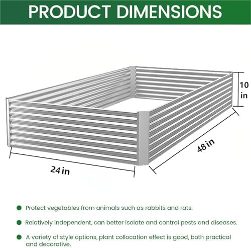 Three pack of four foot metal garden beds — photo 3