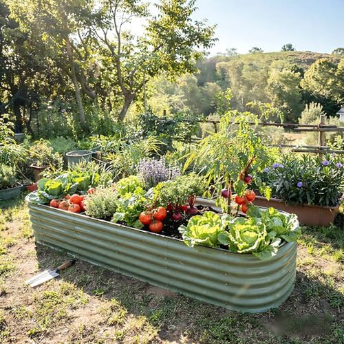 Light green modular galvanized garden bed — photo 4
