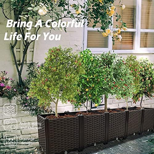 Rectangular elevated plastic garden box kit — photo 4
